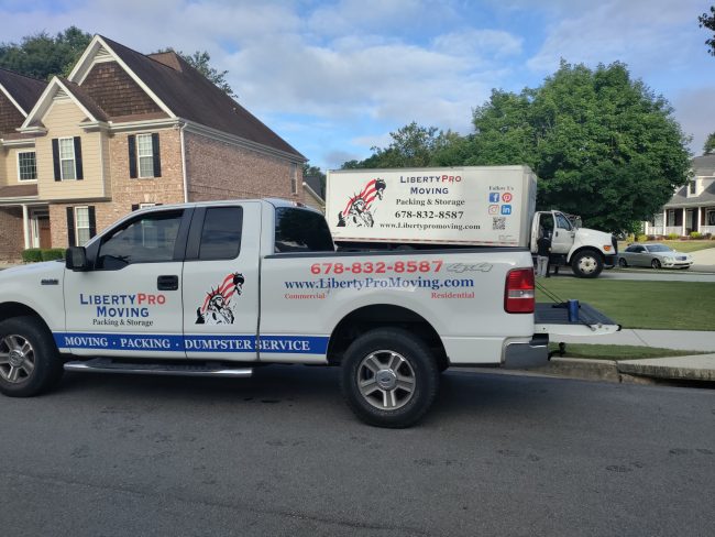 Lilburn GA professional movers unloading truck