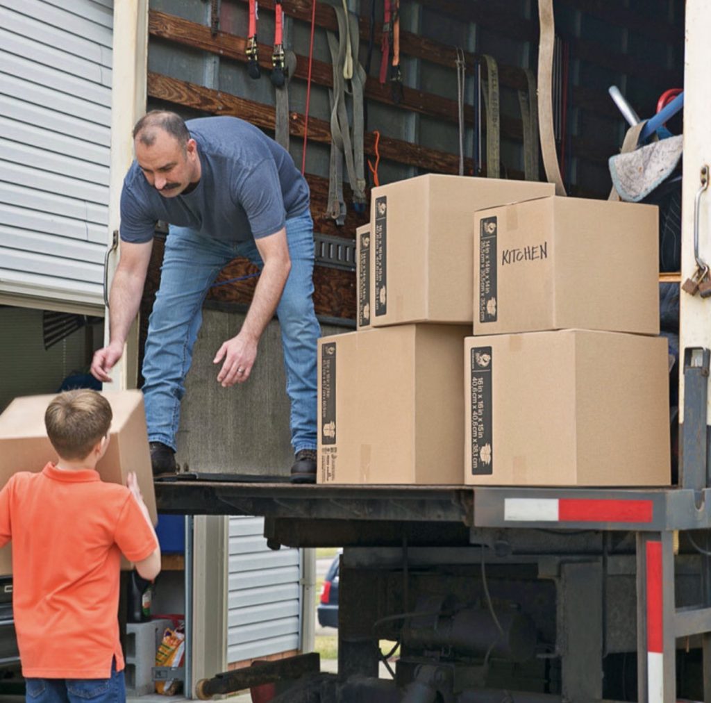 Organized packing inside moving truck to maximize space and protect items | Lawrenceville Moving Company | LIBERTY PRO MOVING Organized packing inside moving truck to maximize space and protect items
