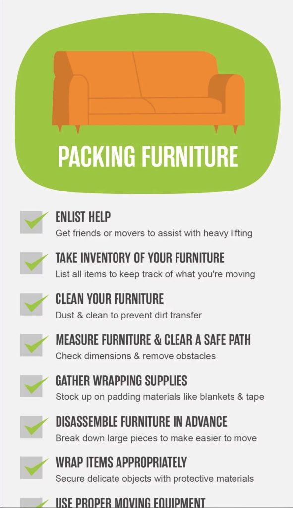 Furniture carefully wrapped by professional movers to prevent damage during moving | Lawrenceville Moving Company | LIBERTY PRO MOVING Furniture carefully wrapped by professional movers to prevent damage during moving